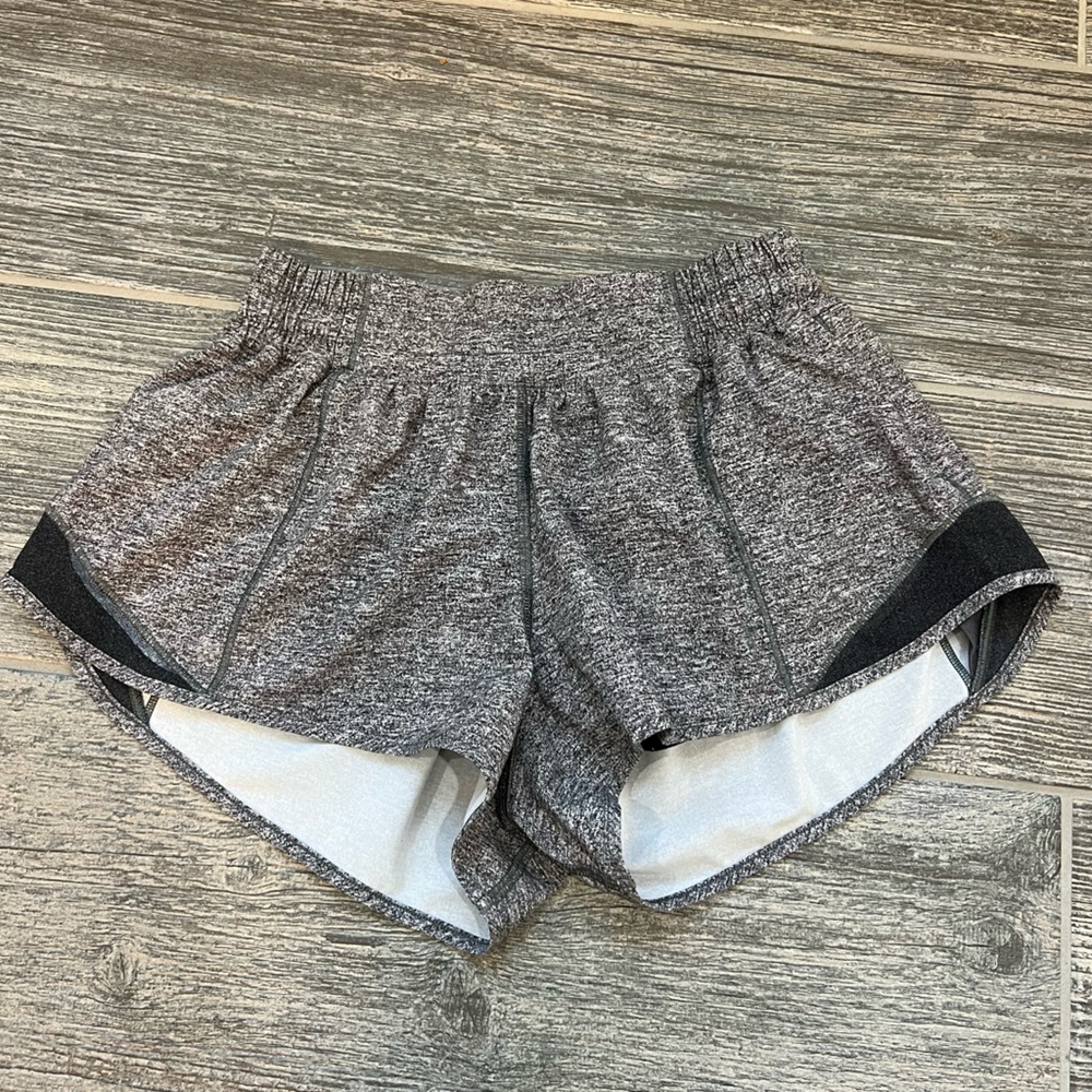 Lululemon Hotty Hot Low-Rise Lined Short 2.5” Gray